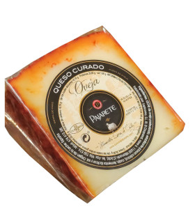 Pajarete's Sheep's cured cheese - wedge with paprika