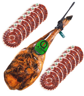 Lot 19 Épaule cebo campagne pata negra 100% Iberique tranché 100 gr