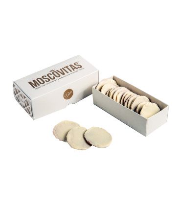 Box of Almond Pastries with Chocolate Moscovitas 160 g